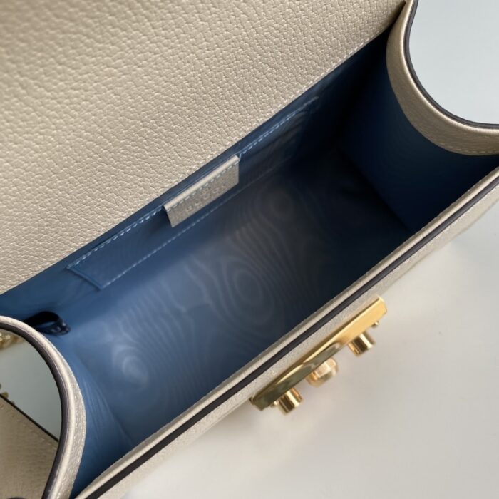 Gucci Padlock ‎Bee Star Bag 20cm White 432182 DJ2LG 8711 - Image 7