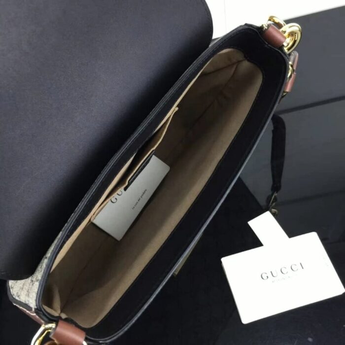 Gucci Padlock Bag 25cm Black Brown 453189 - Image 8