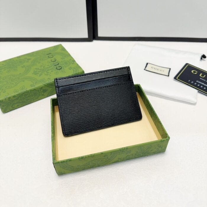 Gucci Card Case With Gucci Script 10cm - Image 6