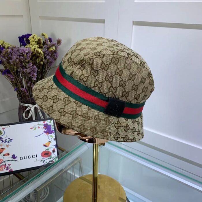 Gucci GG Ssima Soft Web Fedora Hat Beige - Image 2