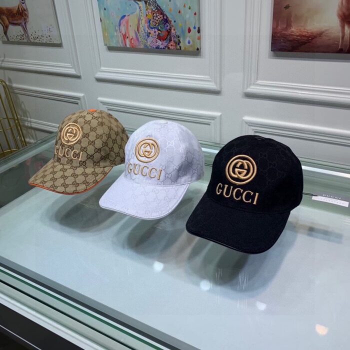 Gucci GG Monogram Canvas Baseball Cap Black - Image 7