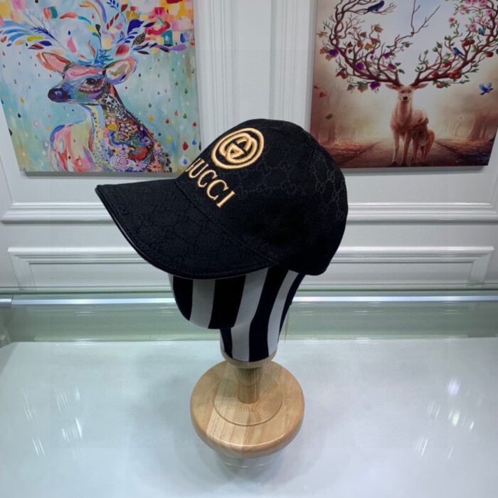 Gucci GG Monogram Canvas Baseball Cap Black - Image 2