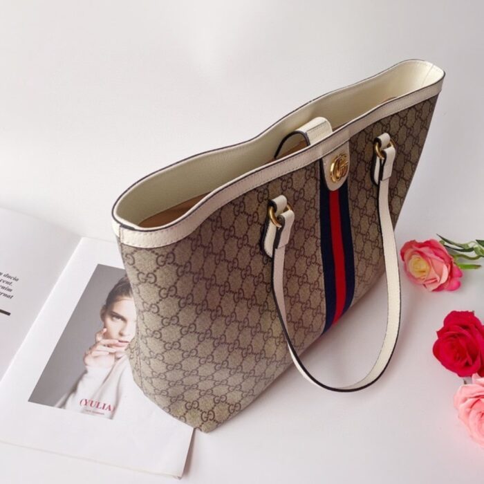 Gucci Ophidia Medium Tote With Web White 38cm 631685 96IWB 9794 - Image 5