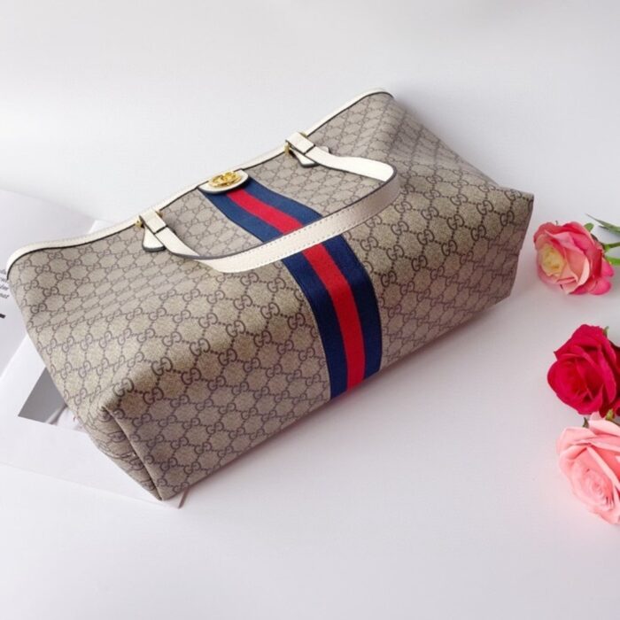 Gucci Ophidia Medium Tote With Web White 38cm 631685 96IWB 9794 - Image 3