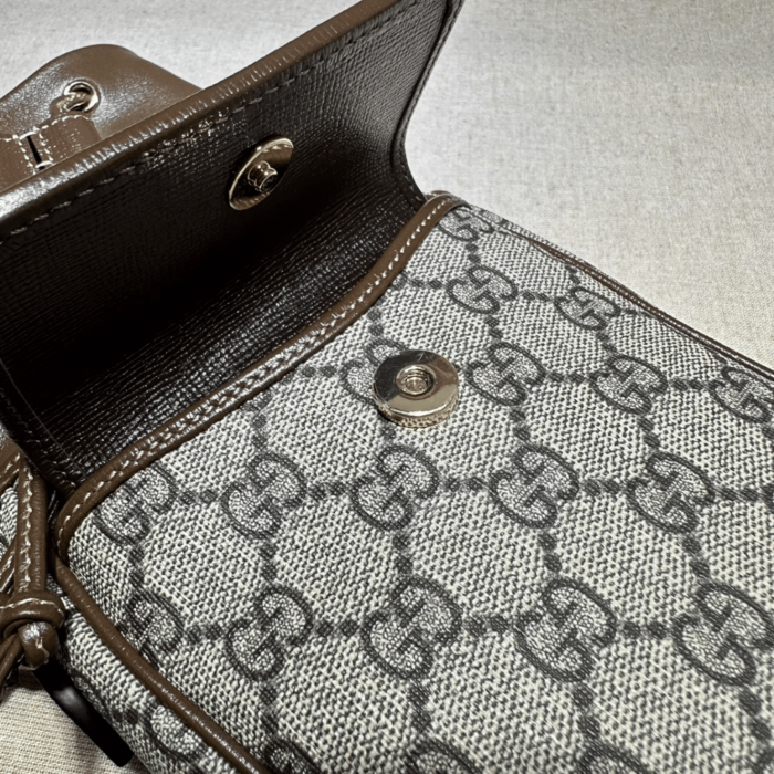 Gucci Ophidia Mini Bucket Bag Brown 20cm - Image 7