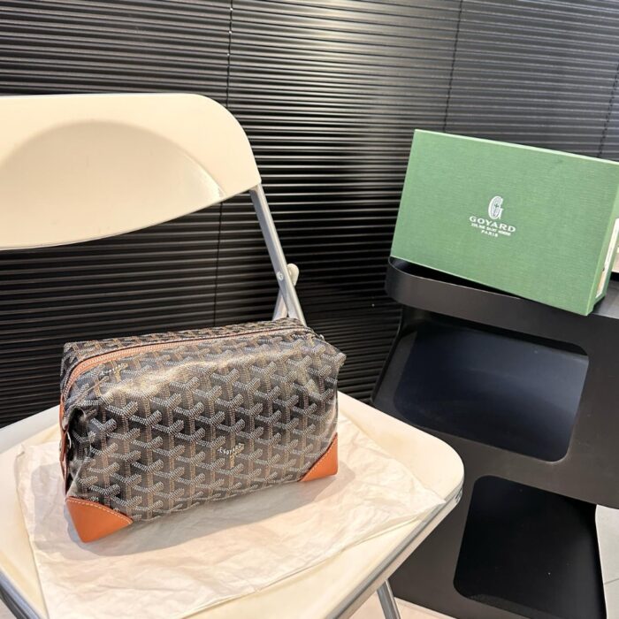 Goyard Bowling 25 Toiletry Black And Tan 24Cm - Image 2