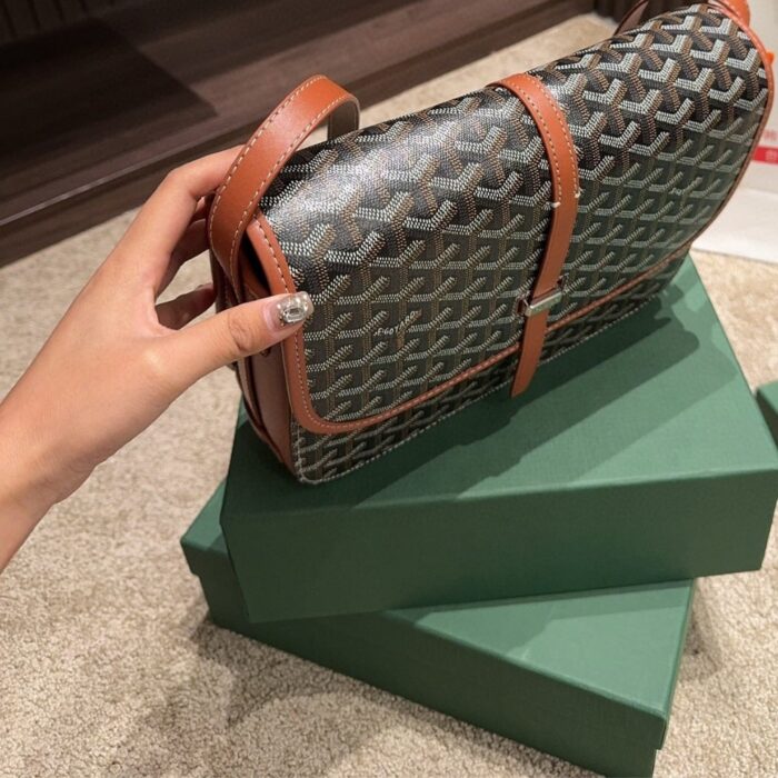 Goyard Belvedere MM Black And Tan 26CM - Image 3
