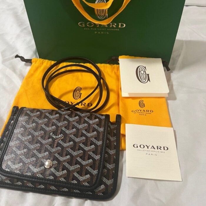 Goyard Plumet Pocket Wallet Black 22Cm - Image 3