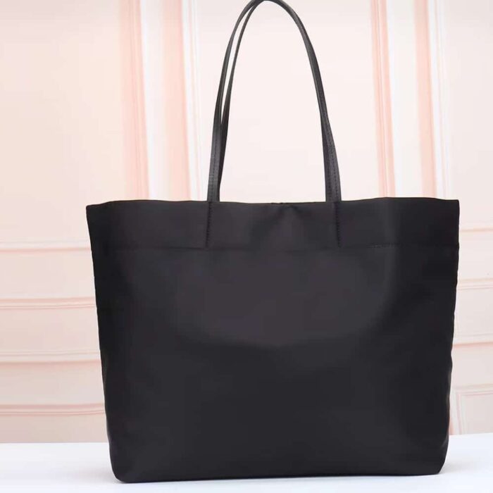 Prada Re-Nylon And Saffiano Tote Bag Black 40Cm - Image 3