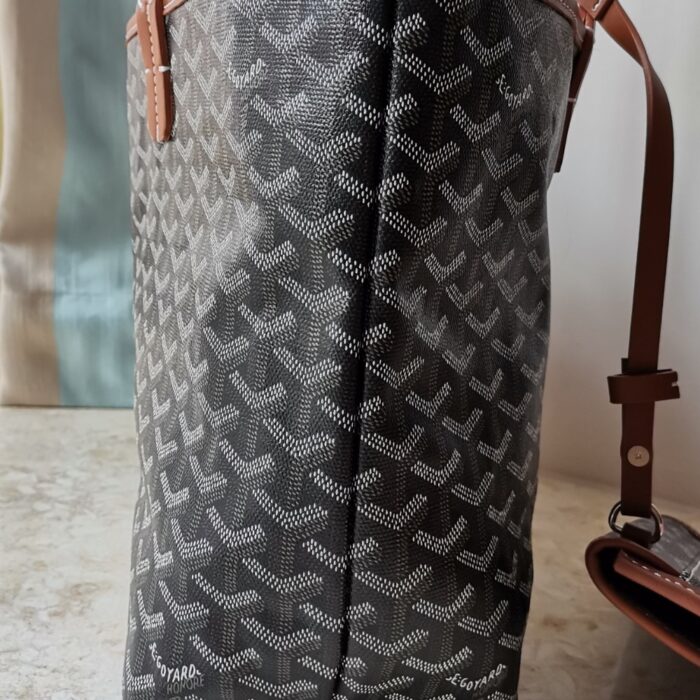 Goyard Saint Louis PM Bag Black And Tan 45Cm - Image 5