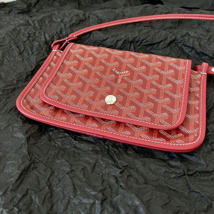 Goyard Plumet Pocket Wallet Red 22Cm - Image 4