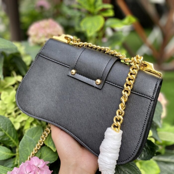Prada Sidonie Saffiano Black 24cm - Image 4