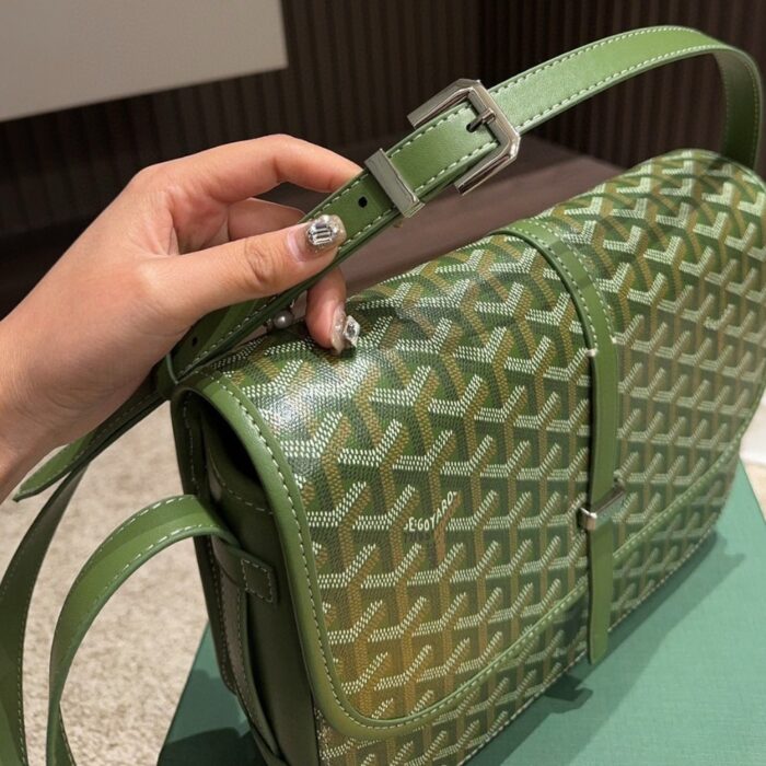 Goyard Belvedere MM Green 26CM - Image 5