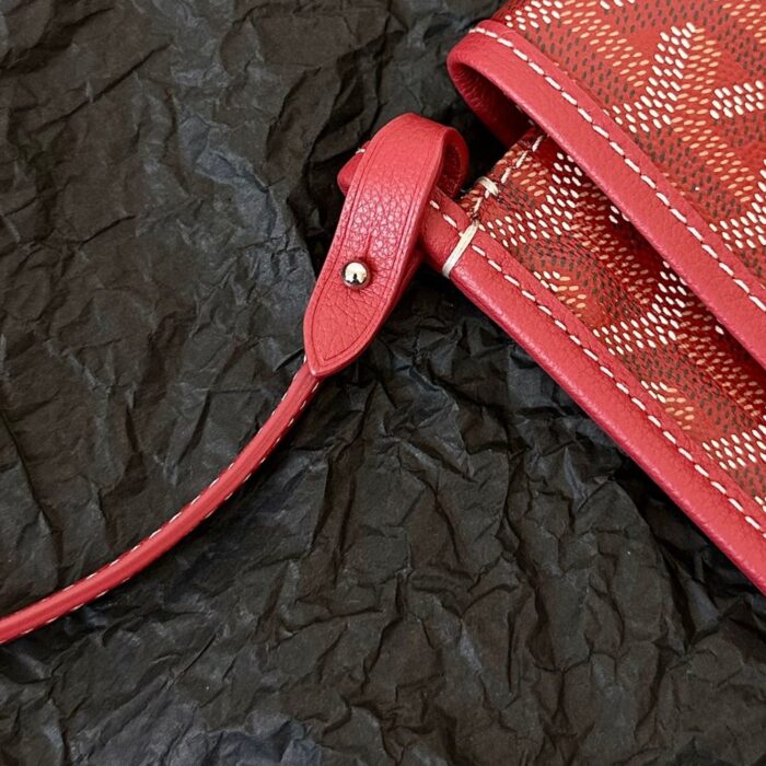 Goyard Plumet Pocket Wallet Red 22Cm - Image 5