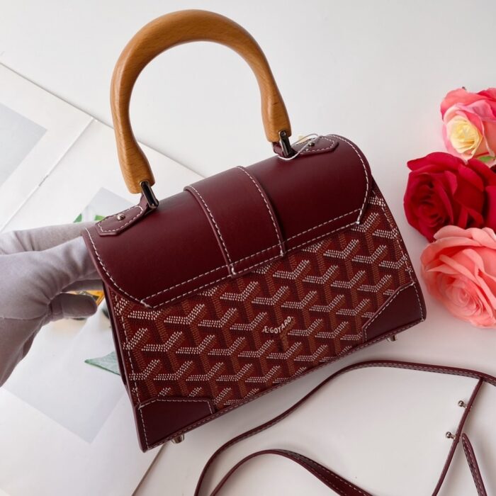 Goyard Saïgon Structuré Mini Bag Burgundy 21Cm - Image 5