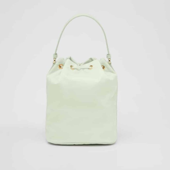 Prada Duet Re Nylon Bucket Bag Aqua 18Cm - Image 4
