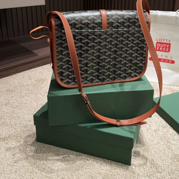 Goyard Belvedere MM Black And Tan 26CM - Image 6