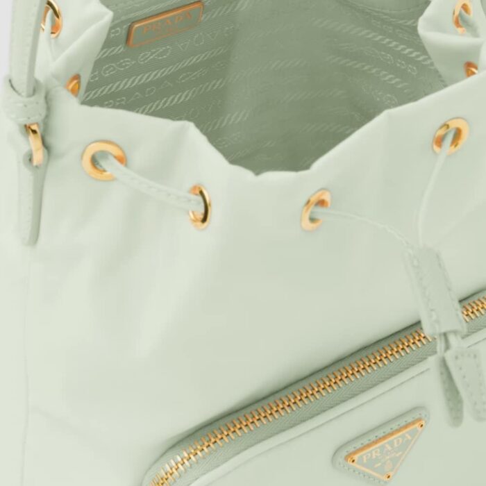 Prada Duet Re Nylon Bucket Bag Aqua 18Cm - Image 5