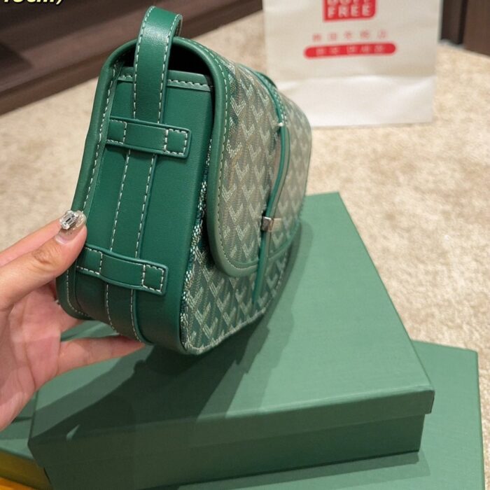 Goyard Belvedere PM Bag Green 19CM - Image 6