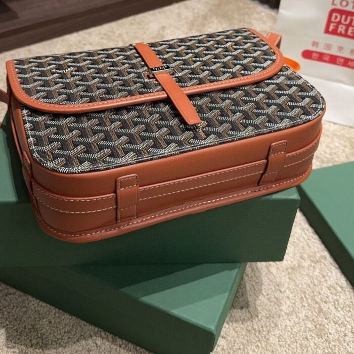 Goyard Belvedere MM Black And Tan 26CM - Image 7
