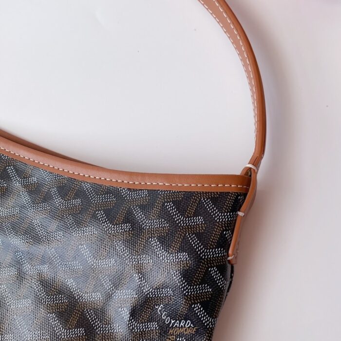 Goyard Bohème Hobo Bag Black And Tan 42Cm - Image 8