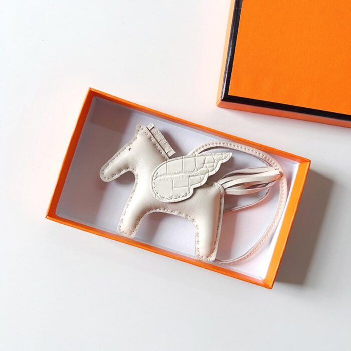 Hermes Rodeo Pegase Charm White - Image 2