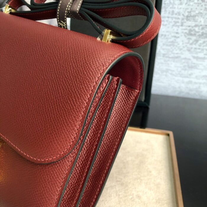 Hermès Constance Epsom Rouge Grenat 19cm - Image 5