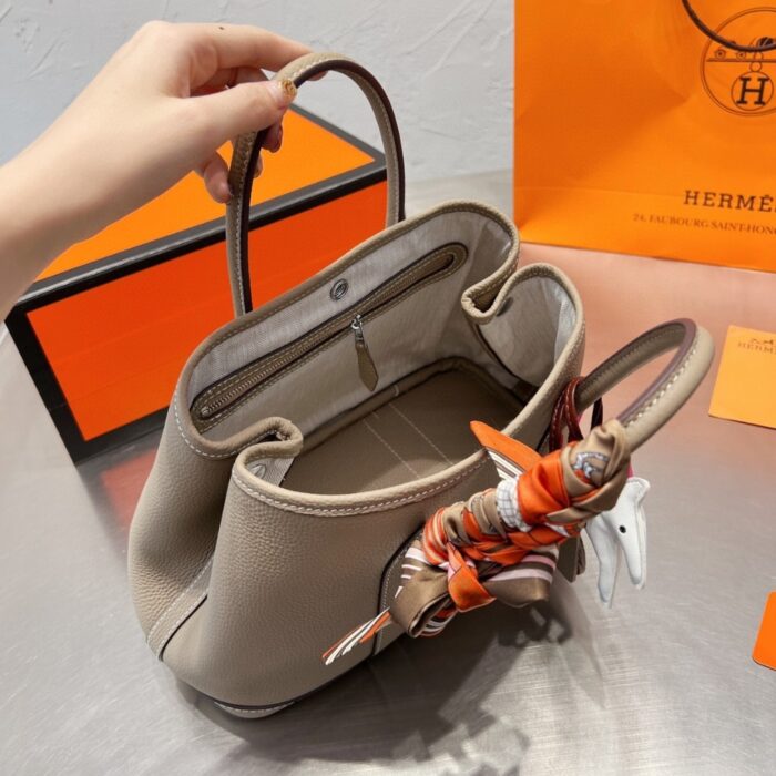 Hermes Garden Party Bag Etoupe 30cm - Image 2