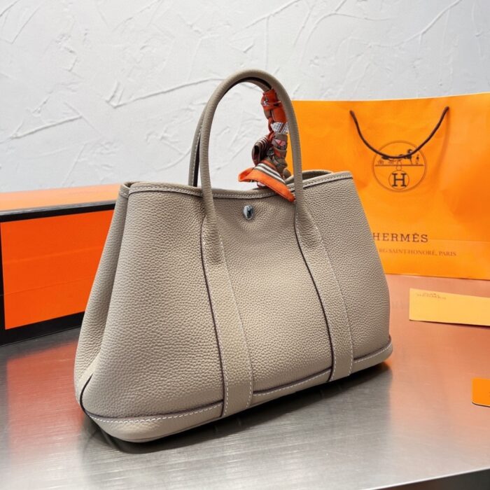 Hermes Garden Party Bag Etoupe 30cm - Image 3