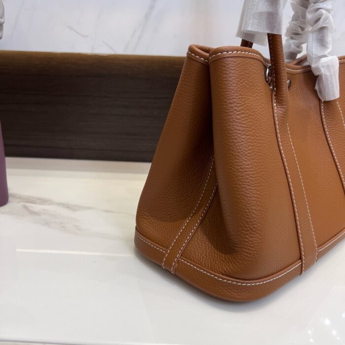Hermes Garden Party Bag Brown 30cm - Image 3
