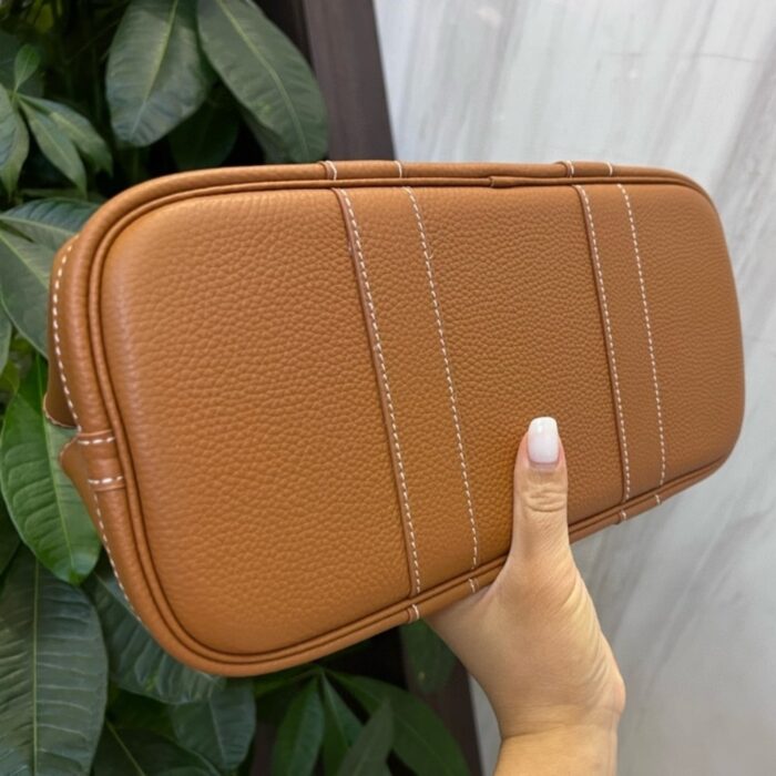 Hermes Garden Party Bag Brown 30cm - Image 4