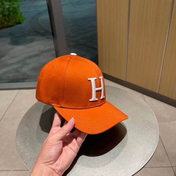 Hermes New Carriage Baseball Cap Orange - Image 2