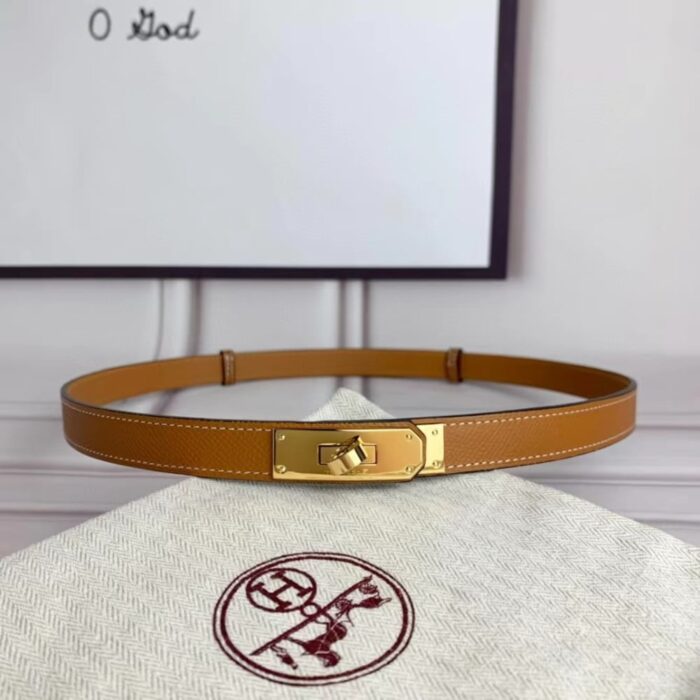 Hermes Kelly 18 Belts Gold Brown H069853CC37 - Image 3