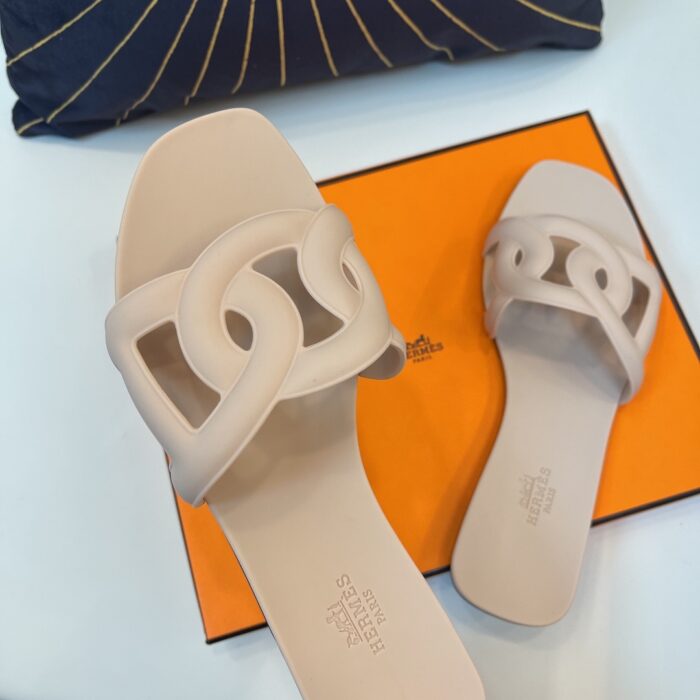 Hermes Aloha Slippers Sandal Nude - Image 2