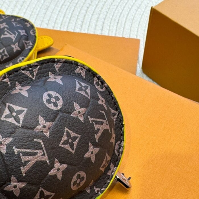 Louis Vuitton LV Turtle Pouch Bag Charm Monogram Yellow Black 12cm - Image 5