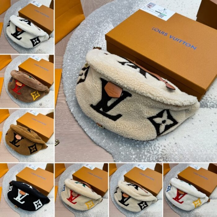Louis Vuitton Bumbag Monogram Teddy Fleece Brown 30cm - Image 3