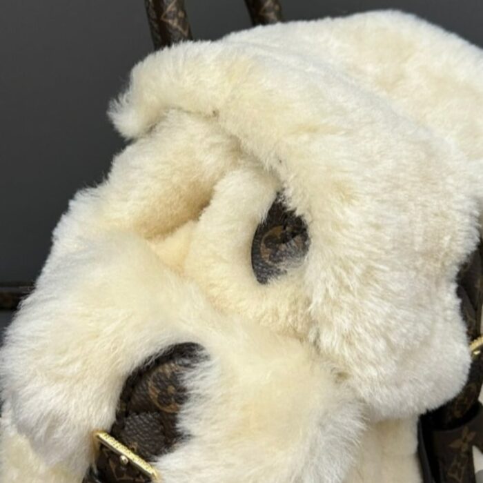 Louis Vuitton Nano Teddy Backpack Cream 25cm M11919 - Image 3