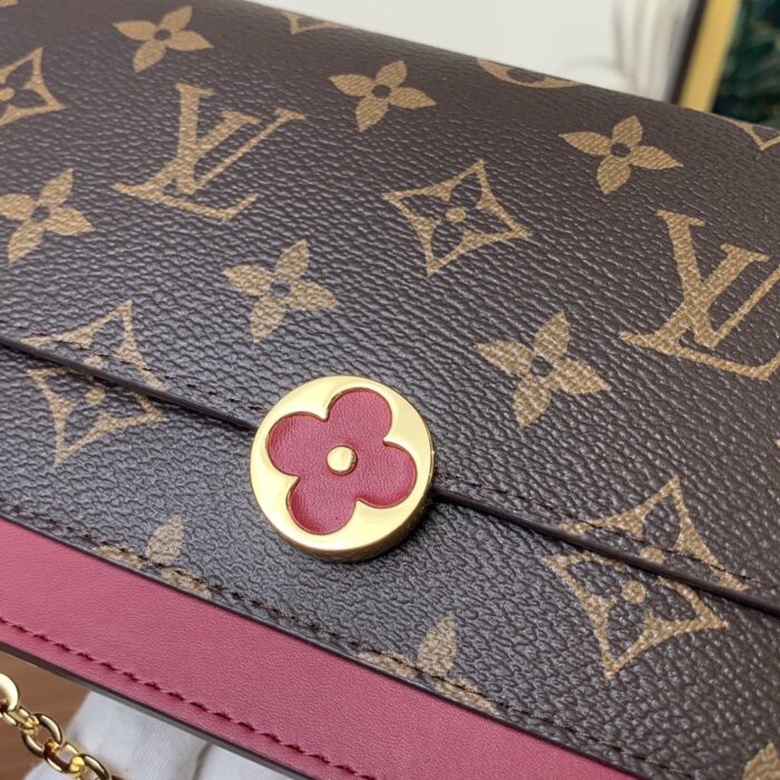Louis Vuitton Flore Chain Wallet Fuchsia 17cm M69578 - Image 3