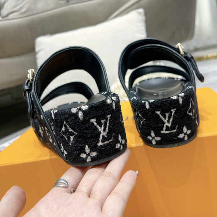 Louis Vuitton Mule Jumbo Flatform Black 1A94UW - Image 7