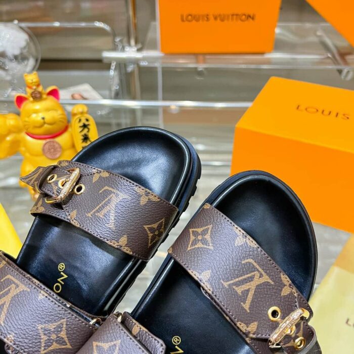 Louis Vuitton Bom Dia Flat Comfort Mules Brown 1AAW8H - Image 6