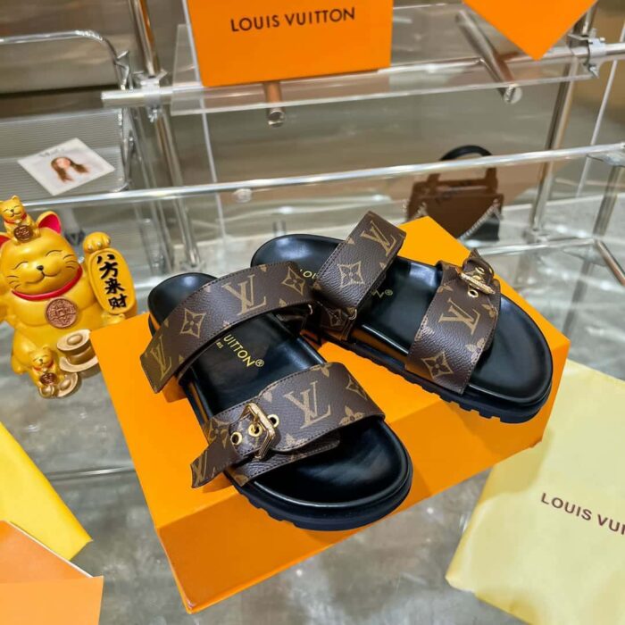 Louis Vuitton Bom Dia Flat Comfort Mules Brown 1AAW8H - Image 4