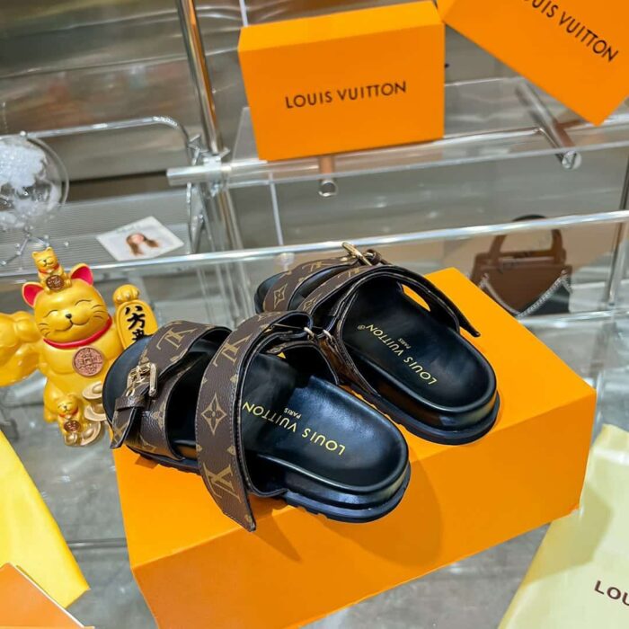Louis Vuitton Bom Dia Flat Comfort Mules Brown 1AAW8H - Image 3