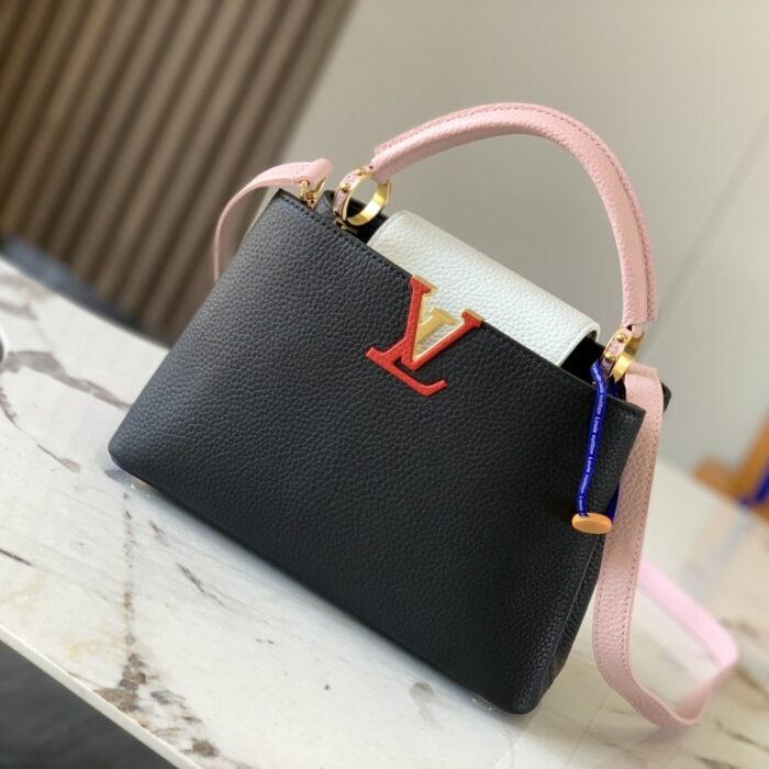 Louis Vuitton Capucines BB 27cm Black Pink - Image 6