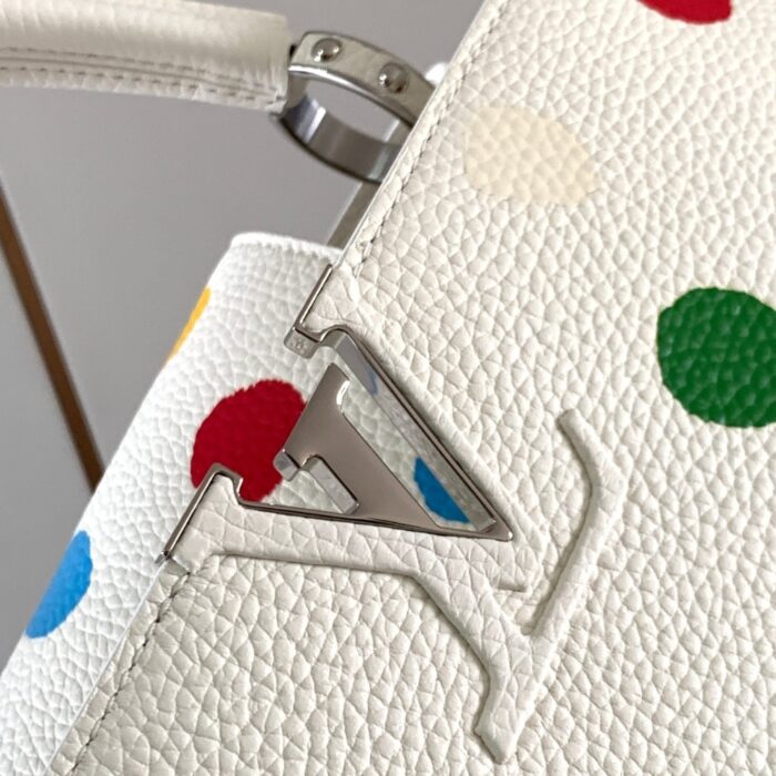 Louis Vuitton X YK Capucines MM 31.5cm White - Image 4