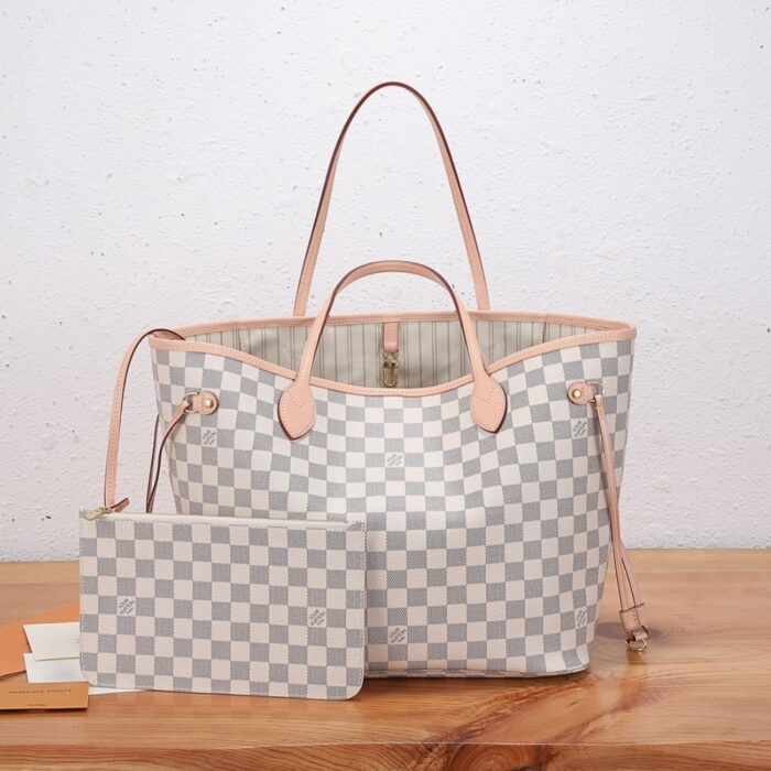Louis Vuitton Neverfull MM Damier Azur 31cm N40604 - Image 7