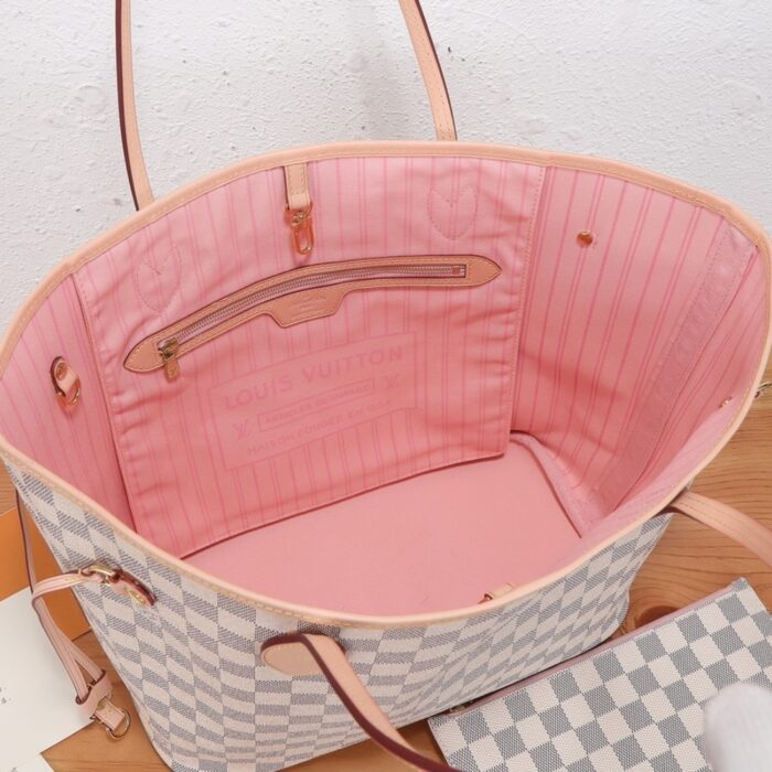 Louis Vuitton Neverfull MM Damier Azur 31cm N40603 - Image 5
