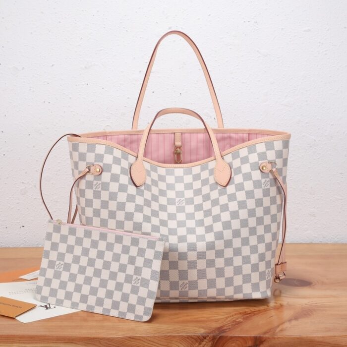 Louis Vuitton Neverfull MM Damier Azur 31cm N40603 - Image 7