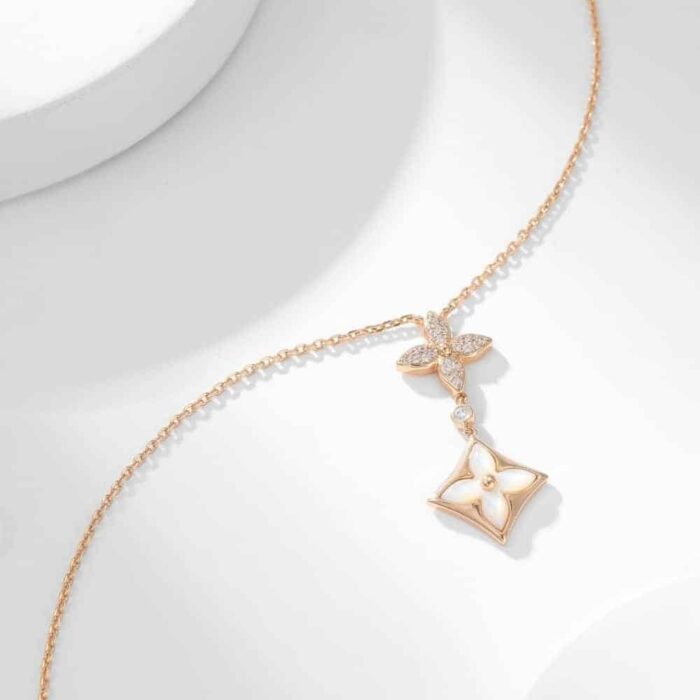 Louis Vuitton Color Blossom Double Star Pendant Q94676 - Image 4