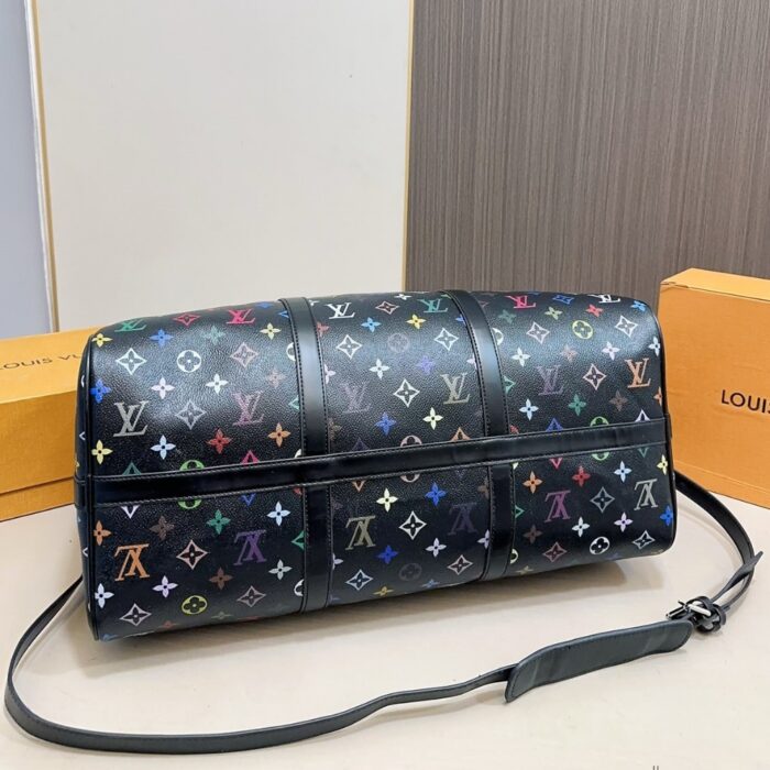 Louis Vuitton X Takashi Murakami  Keepall Bandoulière Black Multicolored 45cm M13745 - Image 3