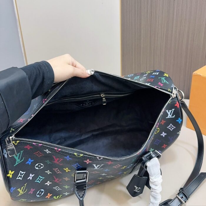 Louis Vuitton X Takashi Murakami  Keepall Bandoulière Black Multicolored 45cm M13745 - Image 2